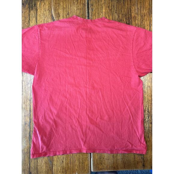 Nike Men's Red T Shirt Retro Size L Large Short Sleeve - Picture 13 of 16